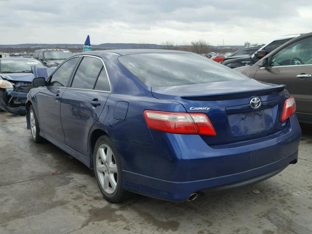 4T1BK46K89U096450 - 2009 TOYOTA CAMRY SE BLUE photo 3