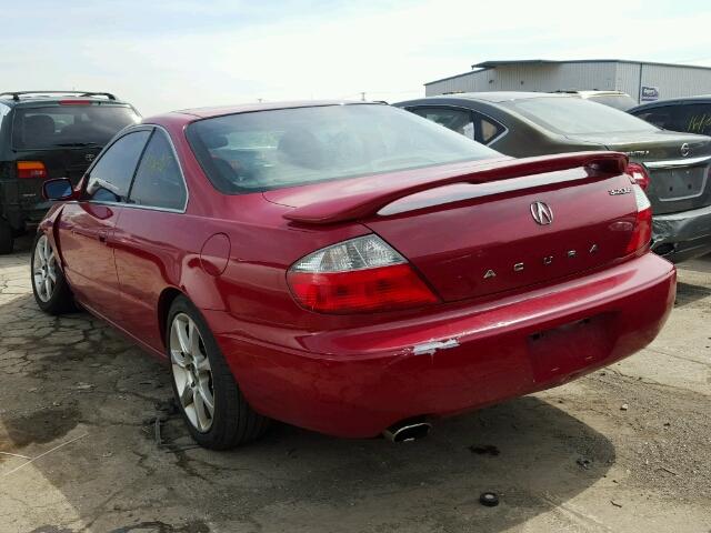 19UYA41673A015671 - 2003 ACURA 3.2CL TYPE RED photo 3