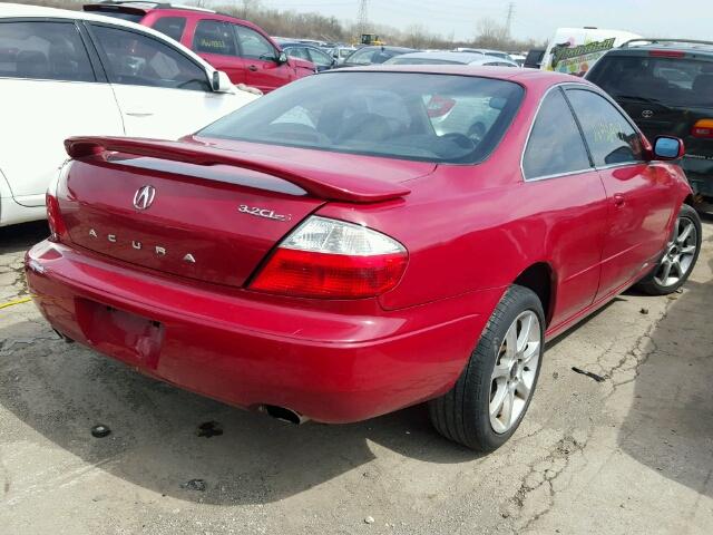 19UYA41673A015671 - 2003 ACURA 3.2CL TYPE RED photo 4