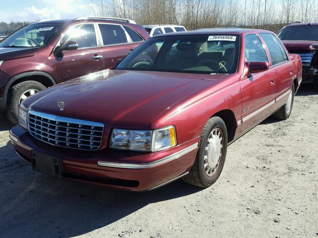 1G6KD54Y1WU803074 - 1998 CADILLAC DEVILLE MAROON photo 2