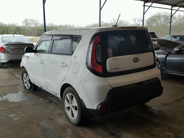 KNDJN2A23E7738830 - 2014 KIA SOUL WHITE photo 3