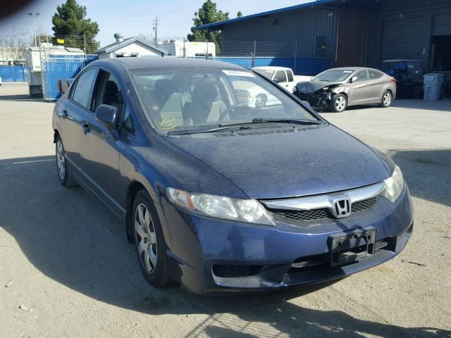 2HGFA1F57BH517165 - 2011 HONDA CIVIC LX BLUE photo 1