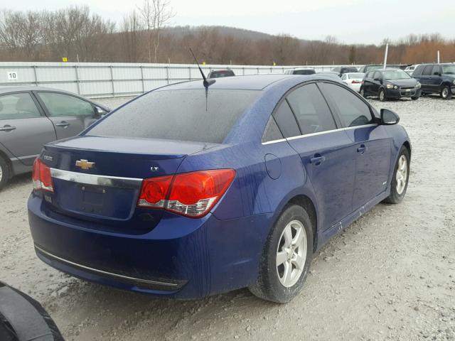 1G1PF5SCXC7228741 - 2012 CHEVROLET CRUZE LT BLUE photo 4