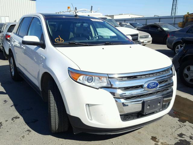 2FMDK3J97CBA71091 - 2012 FORD EDGE SEL WHITE photo 1