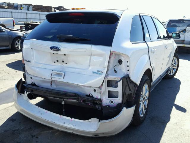 2FMDK3J97CBA71091 - 2012 FORD EDGE SEL WHITE photo 4