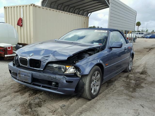 WBABS334X1JY55624 - 2001 BMW 325 CI BLUE photo 2