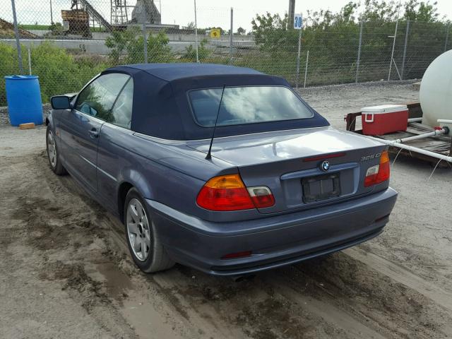 WBABS334X1JY55624 - 2001 BMW 325 CI BLUE photo 3