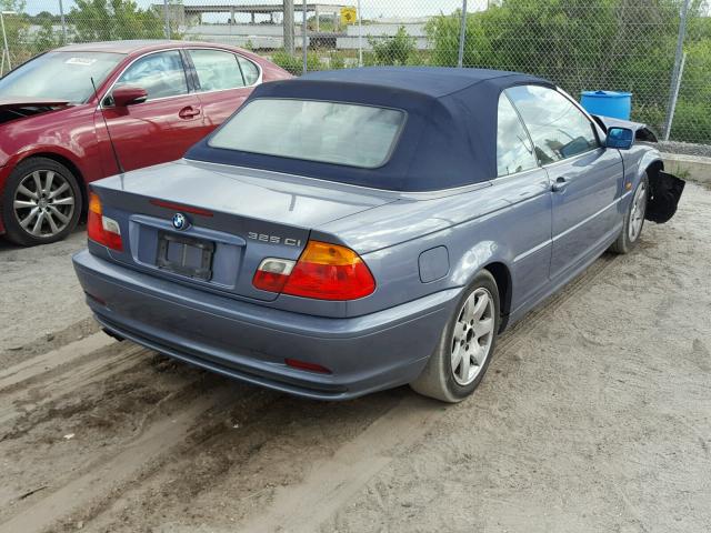 WBABS334X1JY55624 - 2001 BMW 325 CI BLUE photo 4