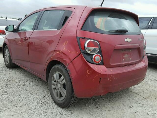 1G1JC6SH3D4225599 - 2013 CHEVROLET SONIC LT RED photo 3