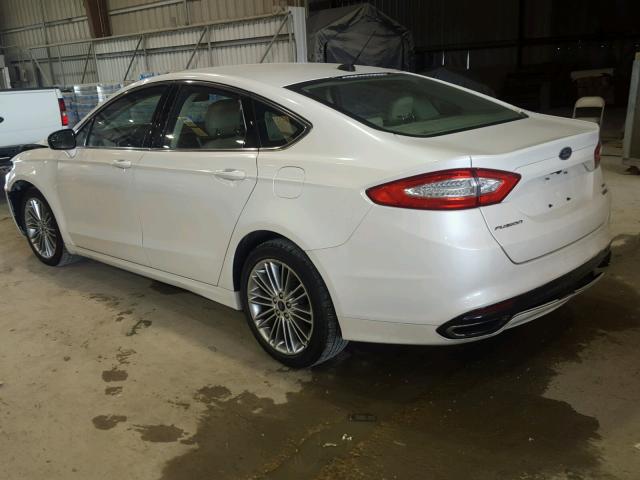 3FA6P0H99DR105740 - 2013 FORD FUSION SE WHITE photo 3