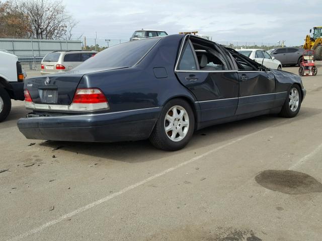 WDBGA51G6VA362502 - 1997 MERCEDES-BENZ S 500 BLUE photo 4