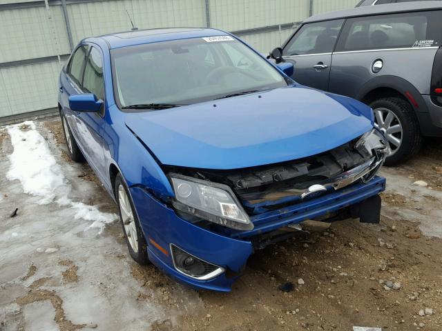 3FAHP0CG1BR104285 - 2011 FORD FUSION SEL BLUE photo 1