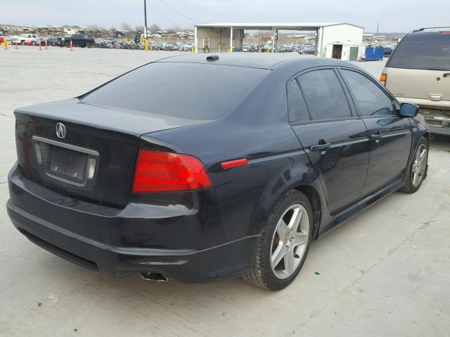 19UUA66254A022572 - 2004 ACURA TL BLACK photo 4