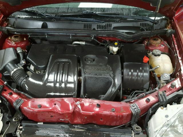 1G1AL58F287147949 - 2008 CHEVROLET COBALT LT RED photo 7