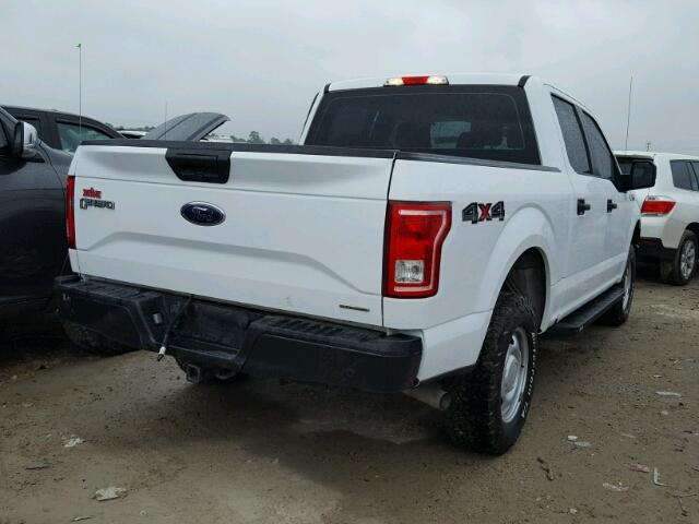 1FTEW1EF3FKD17274 - 2015 FORD F150 SUPER WHITE photo 4