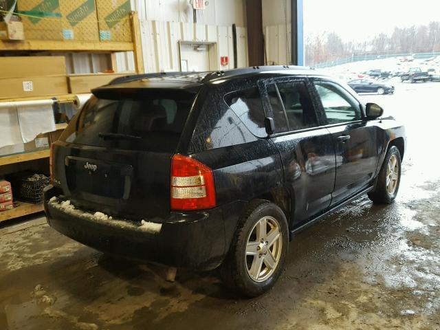 1J8FF47W57D596549 - 2007 JEEP COMPASS BLACK photo 4