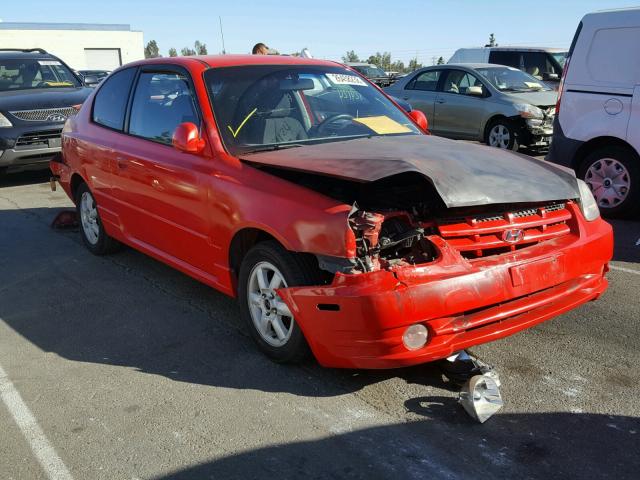 KMHCG35C53U260142 - 2003 HYUNDAI ACCENT GL RED photo 1