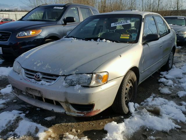 1NXBR12E51Z510430 - 2001 TOYOTA COROLLA CE SILVER photo 2