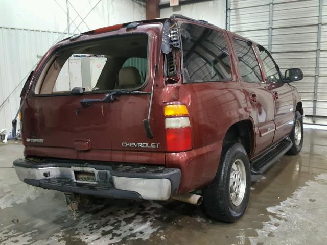 1GNEC13Z13R237133 - 2003 CHEVROLET TAHOE C150 MAROON photo 4