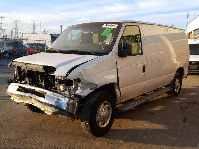 1FTNE2EW2ADA39473 - 2010 FORD ECONOLINE WHITE photo 2