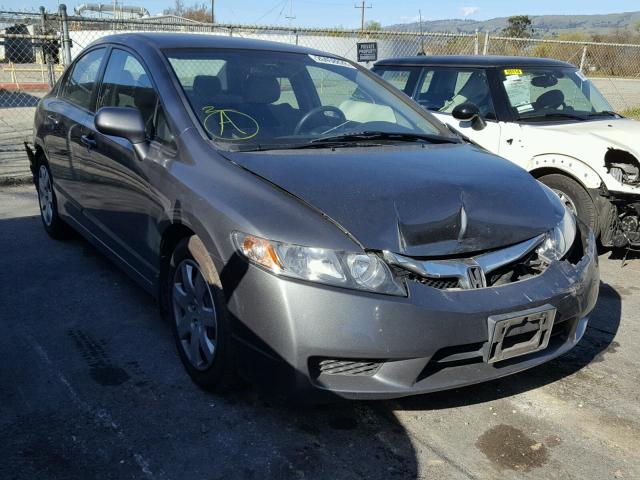 2HGFA1F53AH307242 - 2010 HONDA CIVIC LX GRAY photo 1