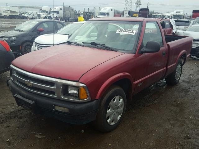 1GCCS1440R8165426 - 1994 CHEVROLET S TRUCK S1 RED photo 2