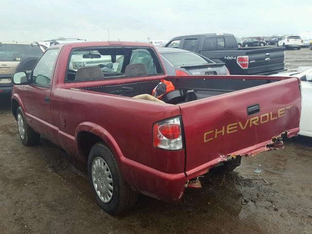1GCCS1440R8165426 - 1994 CHEVROLET S TRUCK S1 RED photo 3