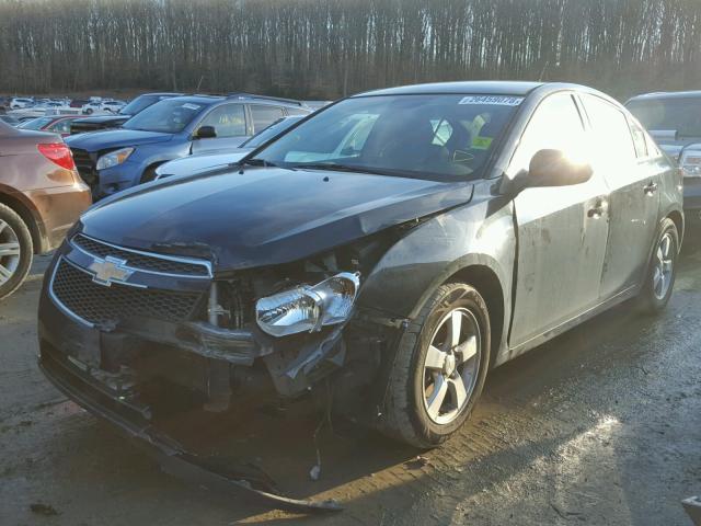 1G1PC5SB8D7146816 - 2013 CHEVROLET CRUZE LT BLACK photo 2