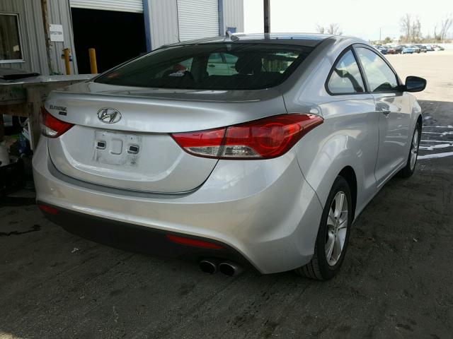 KMHDH6AE4DU011746 - 2013 HYUNDAI ELANTRA CO SILVER photo 4