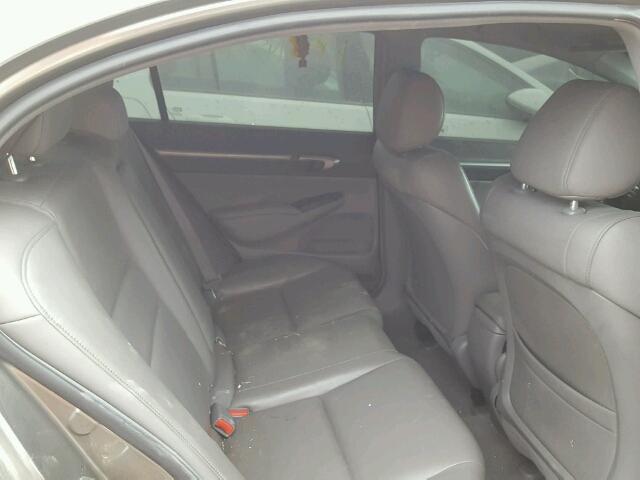 2HGFA15968H023599 - 2008 HONDA CIVIC EXL BEIGE photo 6