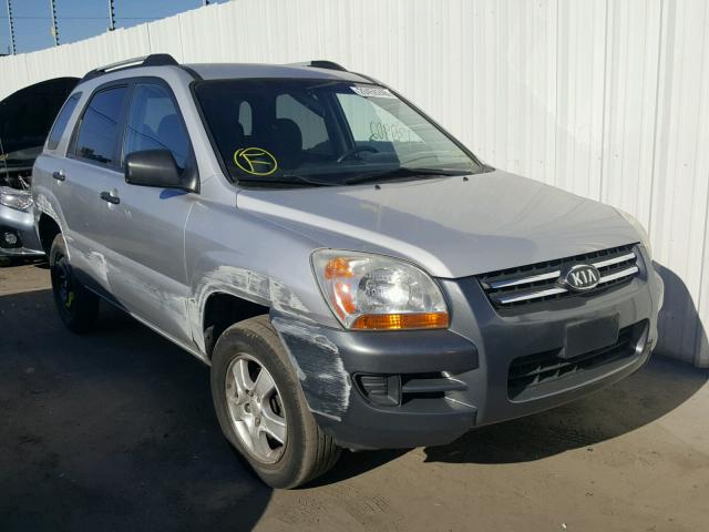 KNDJF724977396927 - 2007 KIA SPORTAGE L SILVER photo 1