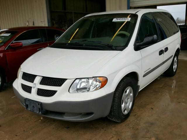 1B4GP25G21B107517 - 2001 DODGE CARAVAN SE WHITE photo 2