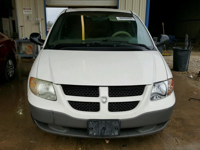 1B4GP25G21B107517 - 2001 DODGE CARAVAN SE WHITE photo 9