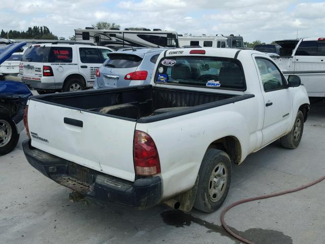 5TENX22NX5Z031589 - 2005 TOYOTA TACOMA WHITE photo 4