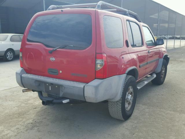 5N1ED28Y4YC512527 - 2000 NISSAN XTERRA XE RED photo 4