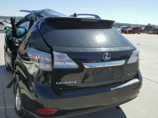 2T2BK1BA1AC053551 - 2010 LEXUS RX 350 BLACK photo 3