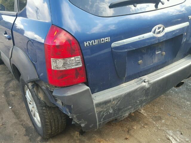 KM8JN12D17U524364 - 2007 HYUNDAI TUCSON SE BLUE photo 9