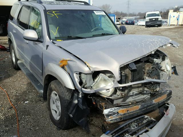 5TDBT44A12S065353 - 2002 TOYOTA SEQUOIA SR SILVER photo 1