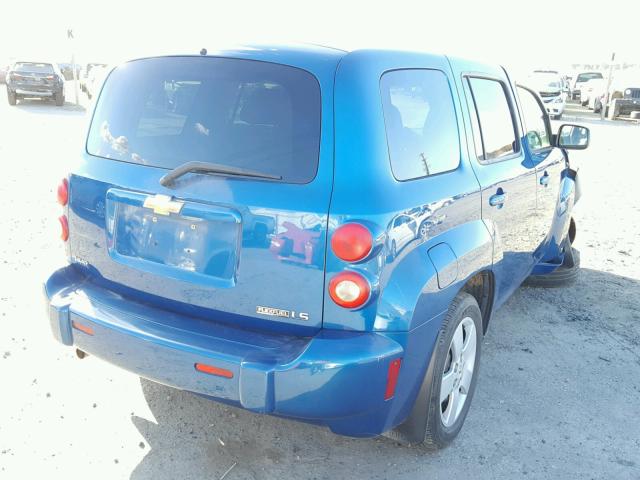3GNCA13B09S629980 - 2009 CHEVROLET HHR LS BLUE photo 4