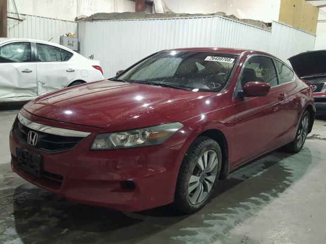 1HGCS1B34BA007178 - 2011 HONDA ACCORD LX- RED photo 2