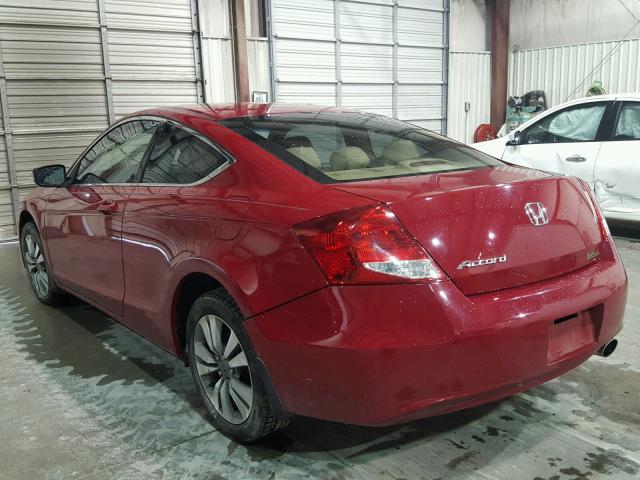 1HGCS1B34BA007178 - 2011 HONDA ACCORD LX- RED photo 3