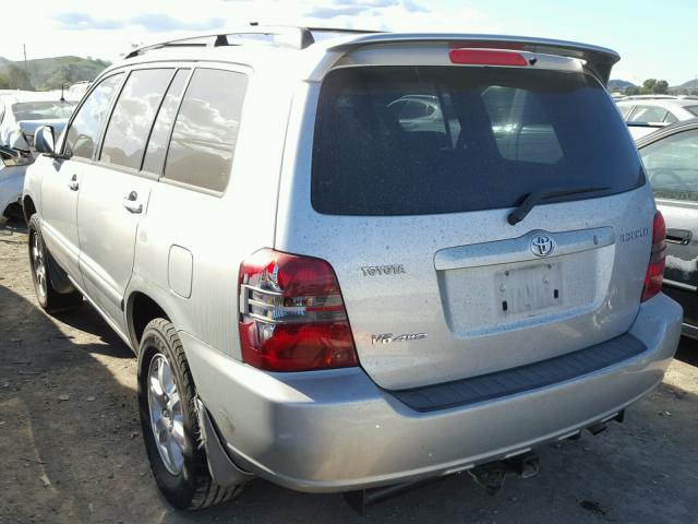 JTEHF21A810029098 - 2001 TOYOTA HIGHLANDER SILVER photo 3