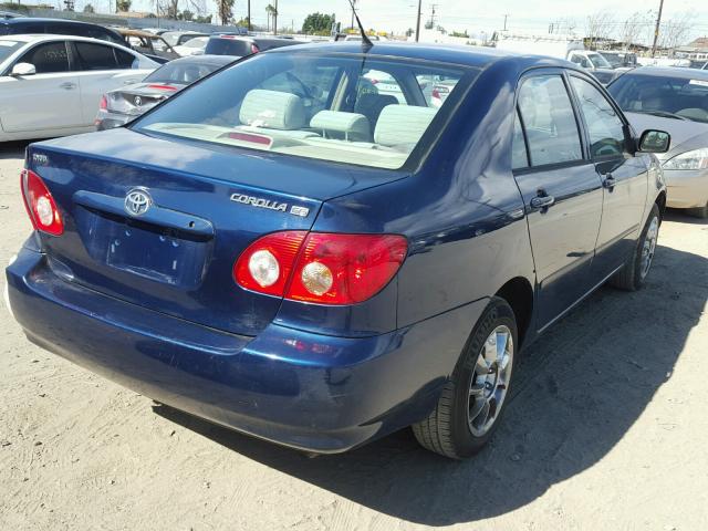 1NXBR32E98Z016917 - 2008 TOYOTA COROLLA CE BLUE photo 4