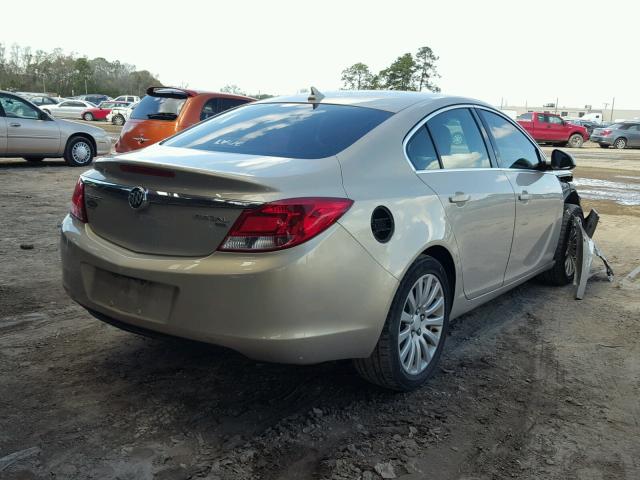 2G4GN5EC9B9214831 - 2011 BUICK REGAL CXL BEIGE photo 4