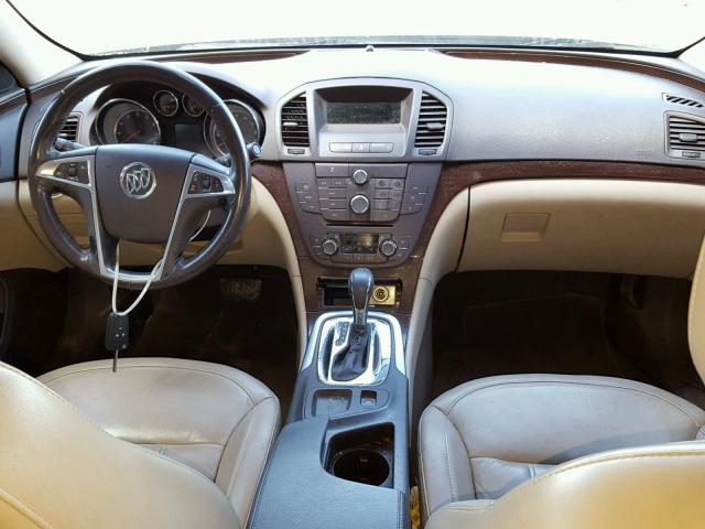 2G4GN5EC9B9214831 - 2011 BUICK REGAL CXL BEIGE photo 9