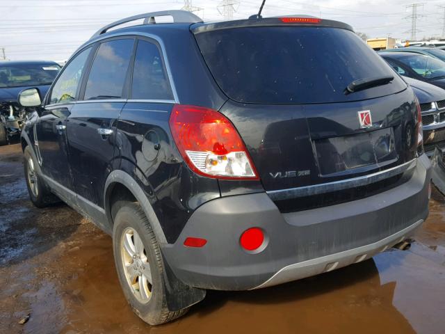 3GSCL33P48S723874 - 2008 SATURN VUE XE BLACK photo 3