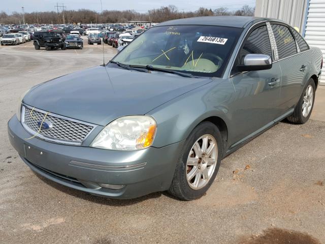 1FAFP25127G104645 - 2007 FORD FIVE HUNDR GREEN photo 2