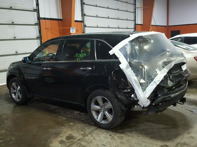 2HNYD2H69CH003937 - 2012 ACURA MDX ADVANC BLACK photo 3