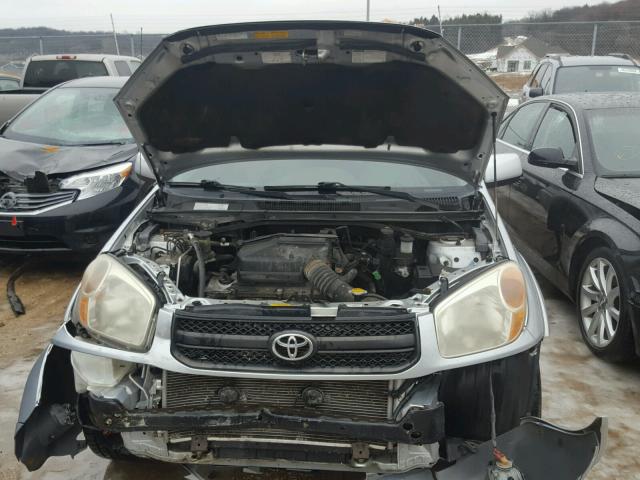 JTEHD20V740025395 - 2004 TOYOTA RAV4 SILVER photo 7