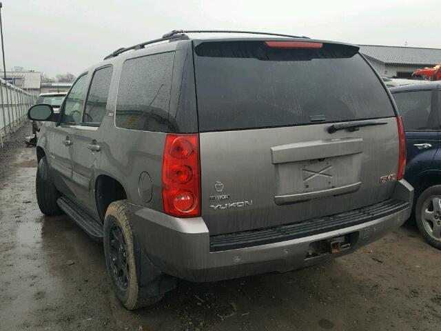 1GKFK13048J198307 - 2008 GMC YUKON GRAY photo 3